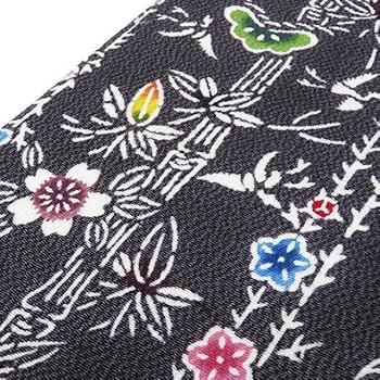 中古　紅型　名古屋帯 紅型 名古屋帯」紅型染名古屋帯 縮緬地 赤橙色 全通柄染め名古屋