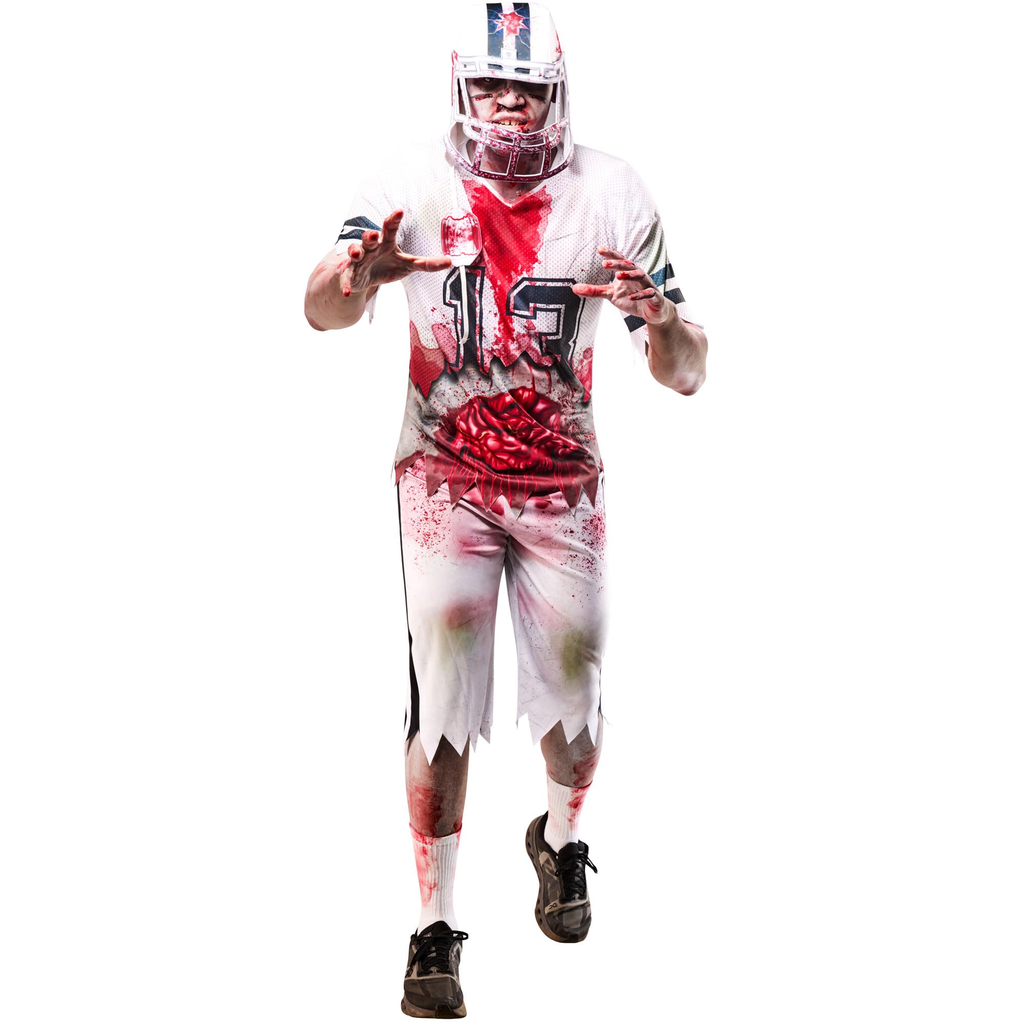 Rubies Official Adult Zombie American Football Player Costume, Size Large Halloween