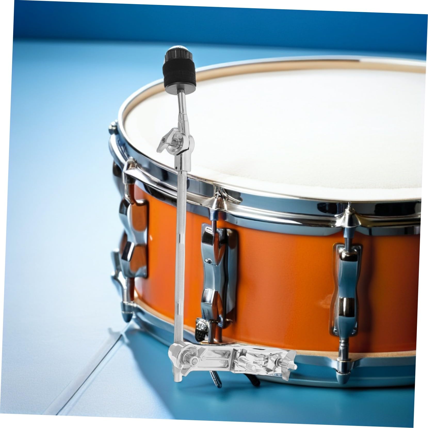 BESTonZON Stojak na perkusję Stacker Boom Mount Cymbal akcesoria perkusyjne ramię statywu do talerzy stojak na talerze typu boom Uchwyt pręta L-ramię Metal Srebrny