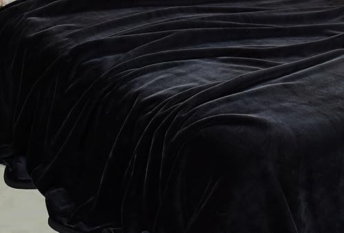 Vista 34 de Chezmoi Collection, cobija de visón sintético, estilo coreano, una capa gruesa y pesada, 8 onzas, tamaño Queen 90 x 92 in, Poliéster & Mezcla