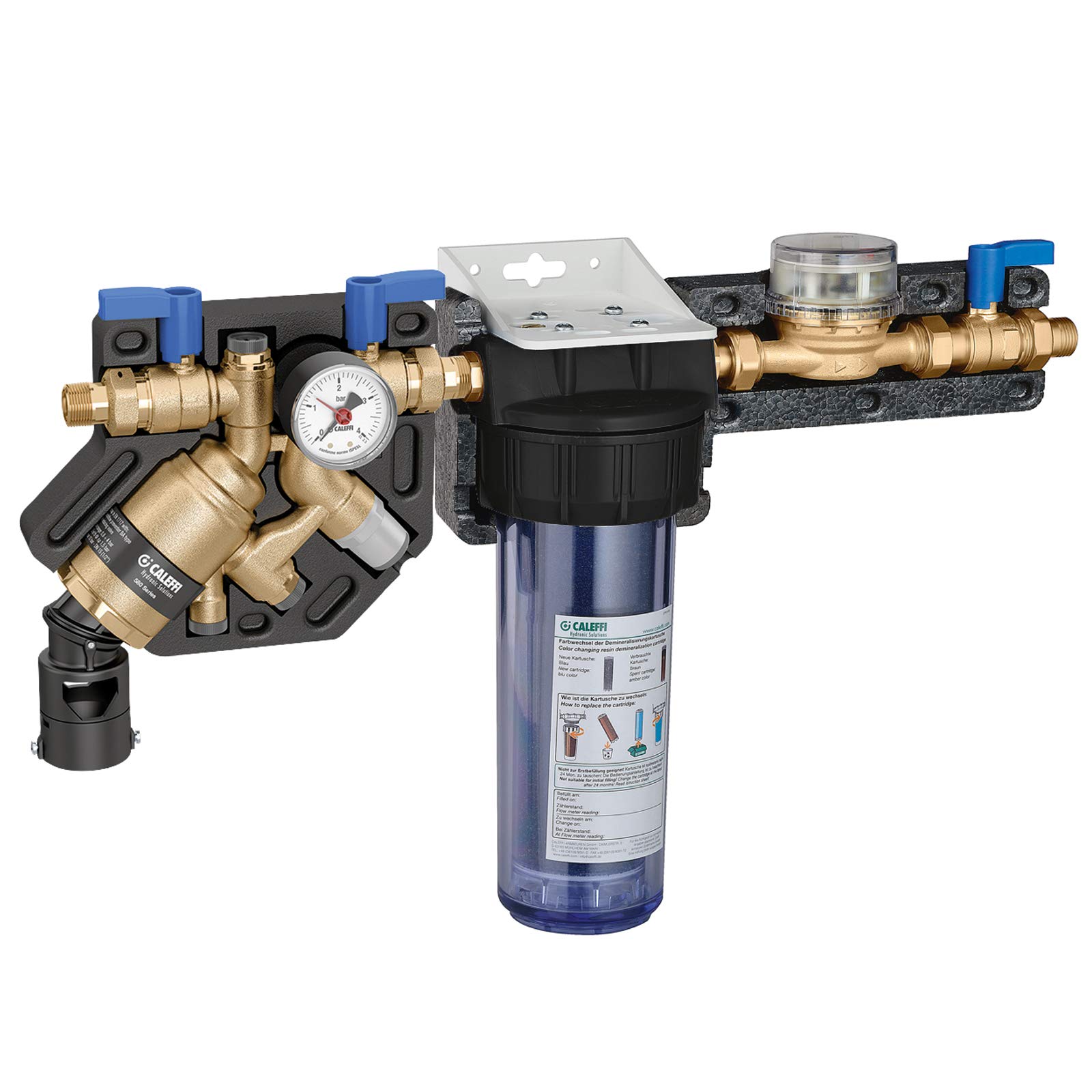 Caleffi FüllKombi mit Systremtrenner BA Plus inkl. Entsalzung 1/2" 1,5 Liter