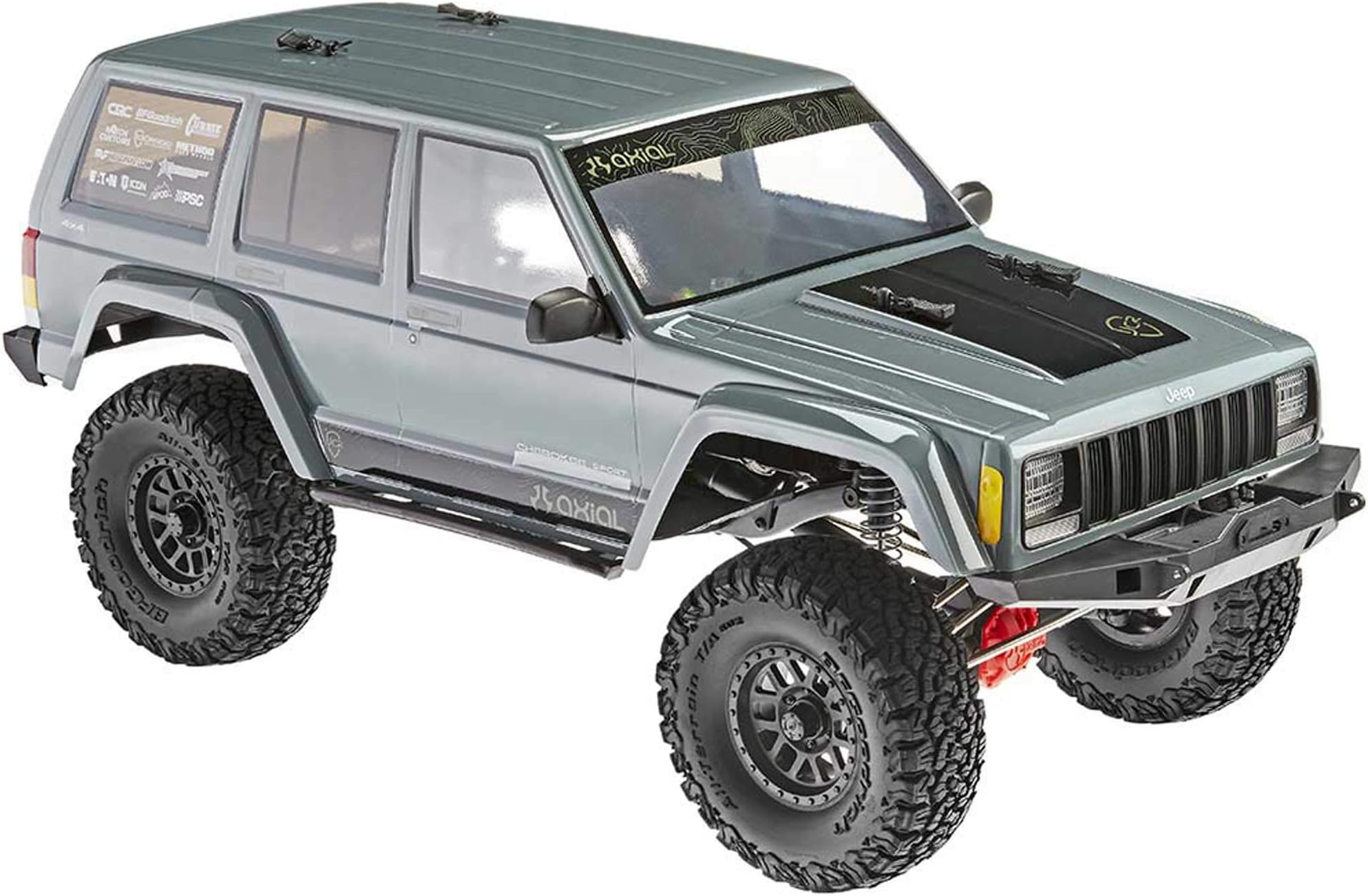 Axial AX90047 SCX10 II Jeep Cherokee RC Rock Crawler RTR, Gray, 4 UK