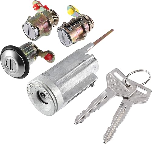 X AUTOHAUX 1 juego de cilindro de bloqueo de interruptor de encendido con llave para Toyota Corolla 1987 1988 1989 1990 1991 1992 Reemplazo
