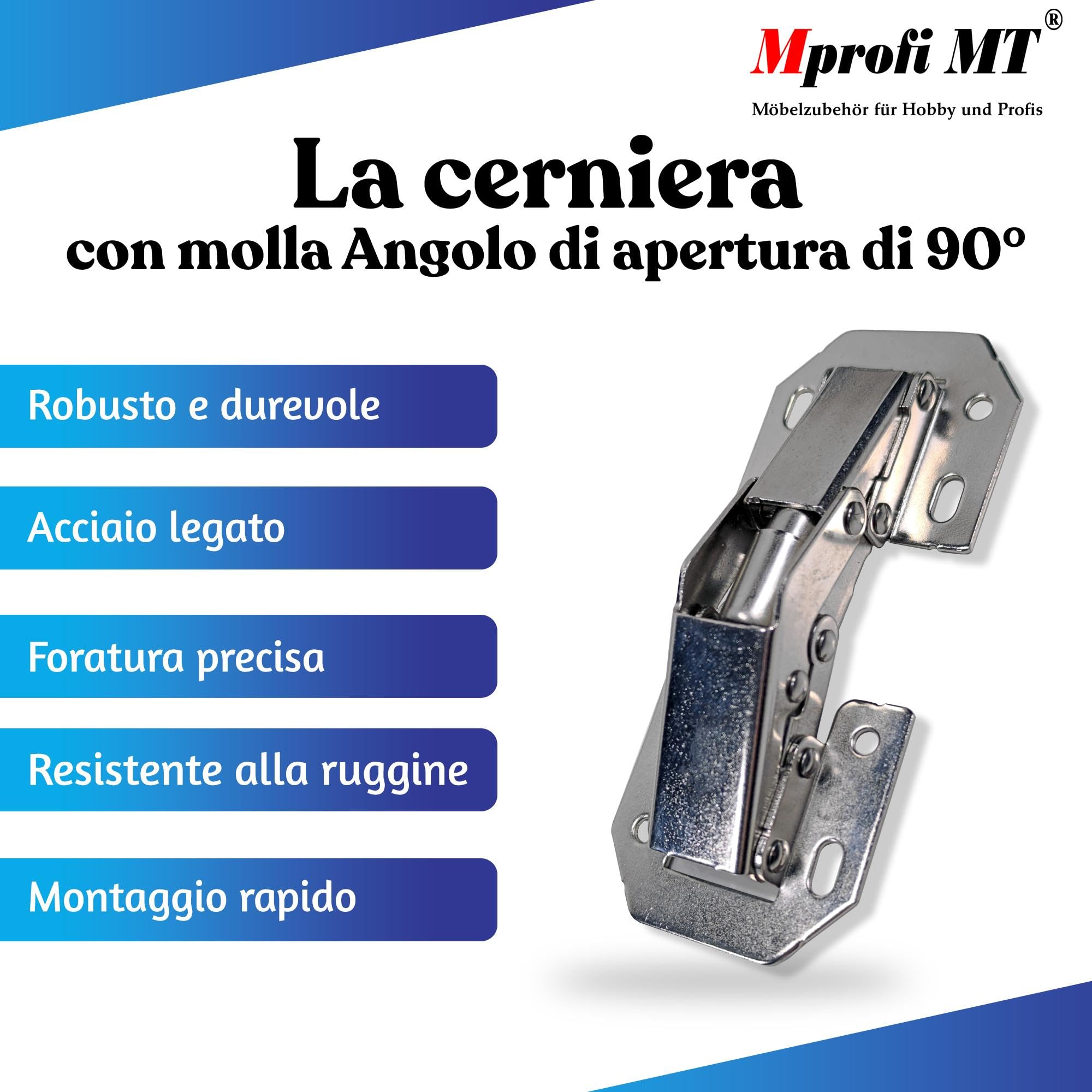 2 Pz. Cerniere A Croce Invisibili Di Alta Qualà 60 X 13mm In Zamak Stainless Acciaio Look Incluso Di Viti Cerniera Per Mobili Nascosta Da Umaxo 180 Pieghevole Cerniera Per Mobili Nascosta Vici Hin - Foto 3