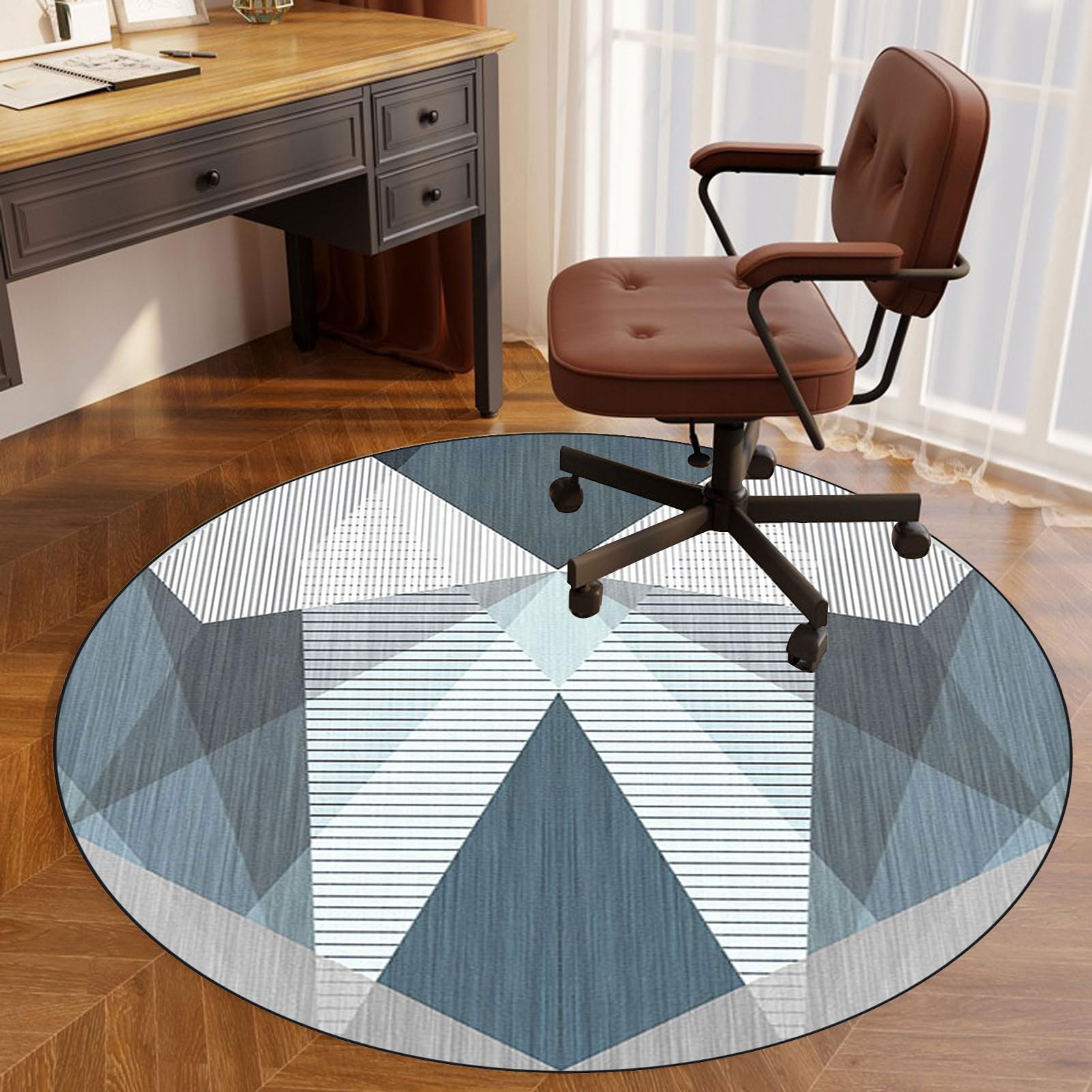 Tappeto Protettivo Trasparente Per Sedia Da Ufficio 90x120cm | Salvapavimento In Vinile Per Legno, Laminato E Piastrelle - Foto 7