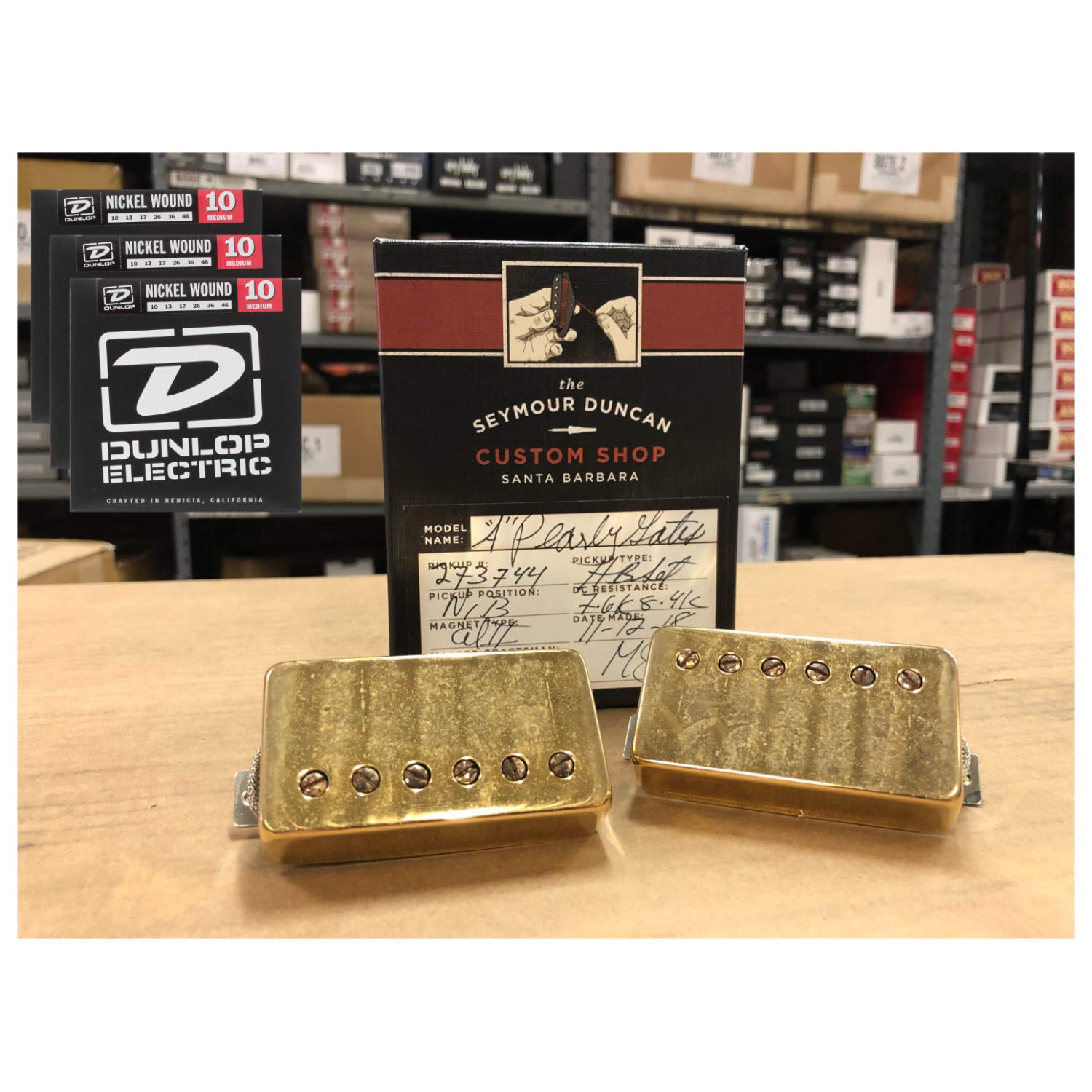 Seymour Duncan Custom Shop Antiquity Pearly Gates Set, Aged