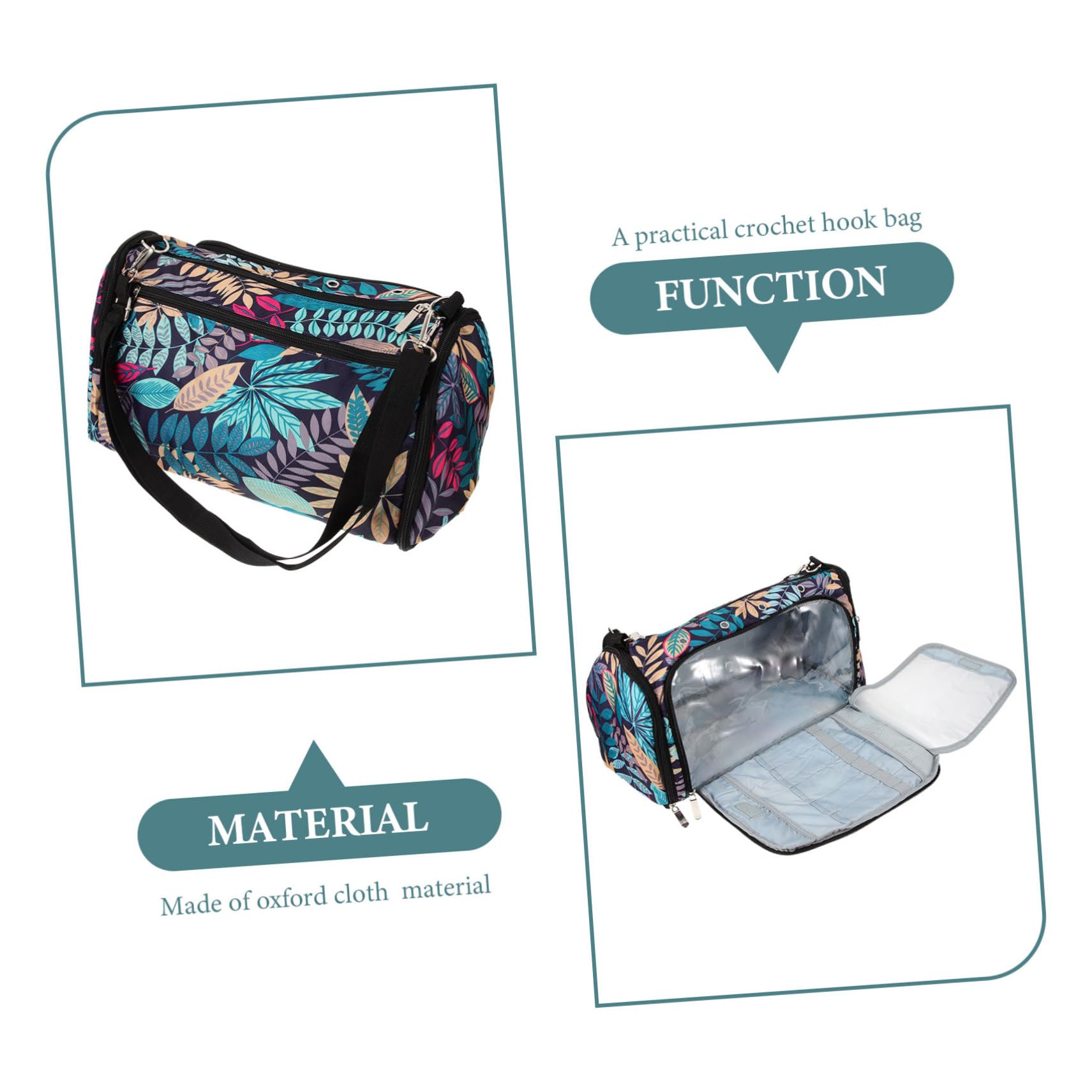 Bolsa Oxford Para Guardar Agujas De Tejer Estuche Organizador De Ganchillo