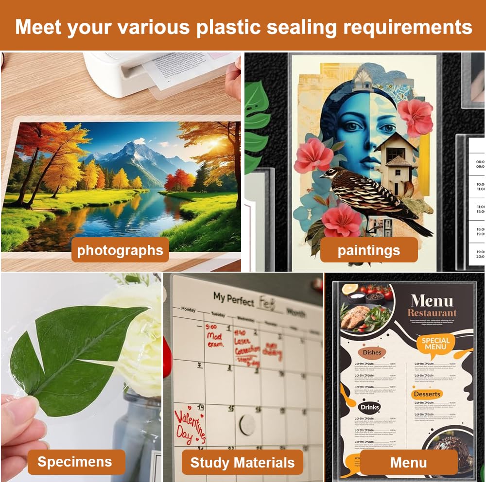 25 Piezas Laminadas en Frío,30 x 21,3 cm Laminadas Autosellantes,Fundas Plastificar A4 Láminas de Laminación,Plastificar A4 Autoadhesivas Resistentes,Fundas Plastificar para Fotografías,Documentos