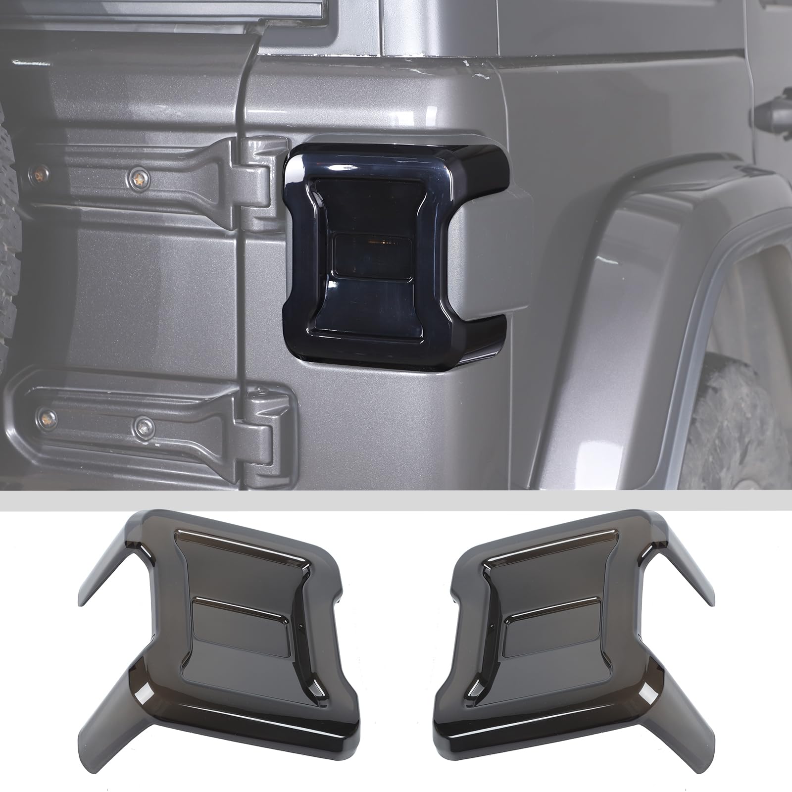 Photo 1 of JWWY Tail Light Cover Trim for Jeep Wrangler JL/JLU (2018-2025+)