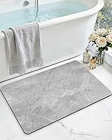 Vista 28 de DEXI Tapete de baño de 17 x 32 pulgadas, antideslizante, de secado rápido, súper absorbente, ultra delgado, tapete de baño de mármol, tapetes