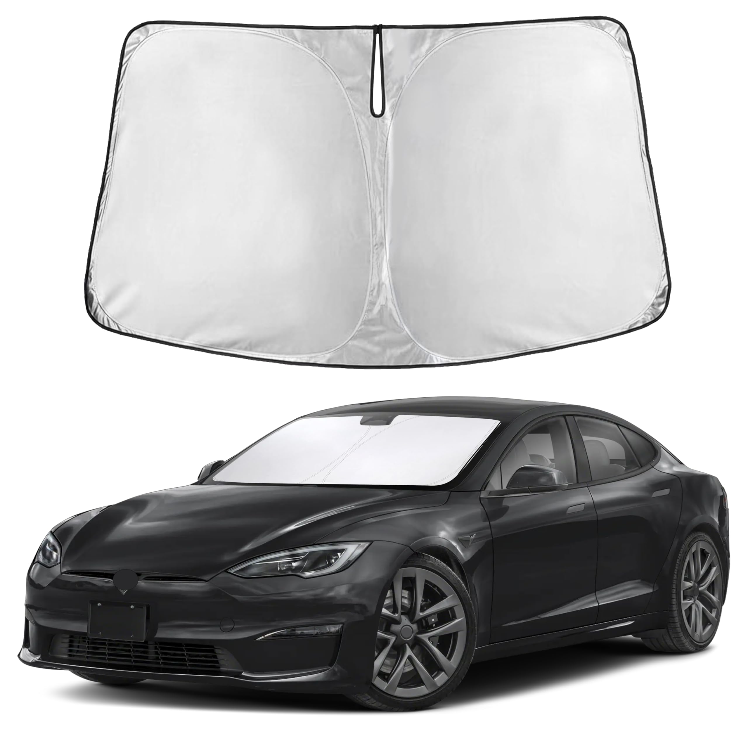 Autovir Windshields Sun Shade Fit for 2012-2024 2025 2026 Tesla Model S