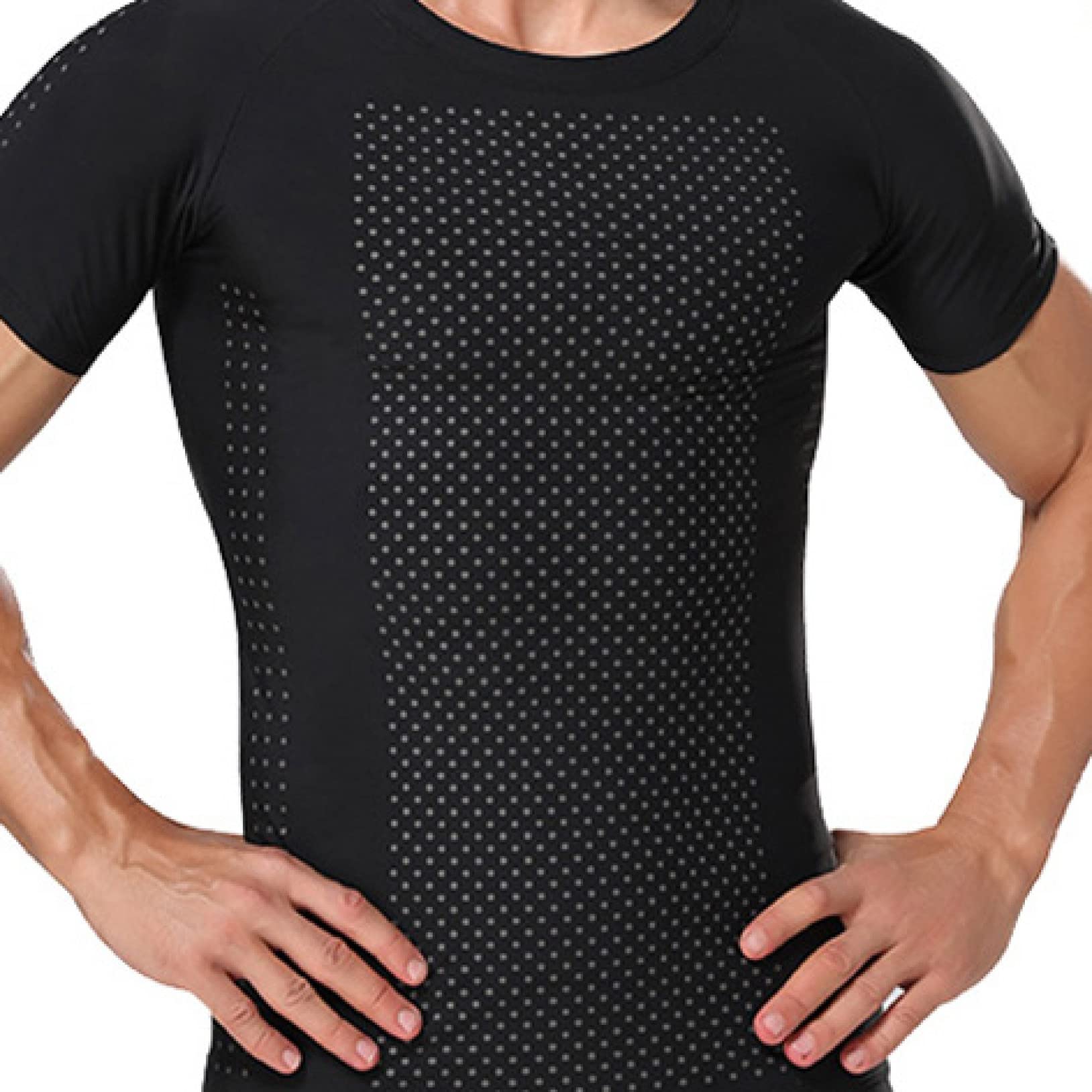 koszule kompresyjne fitness dla mężczyzn baselayer gym body shaper elastyczny pas wyszczuplający topy bielizna do treningu