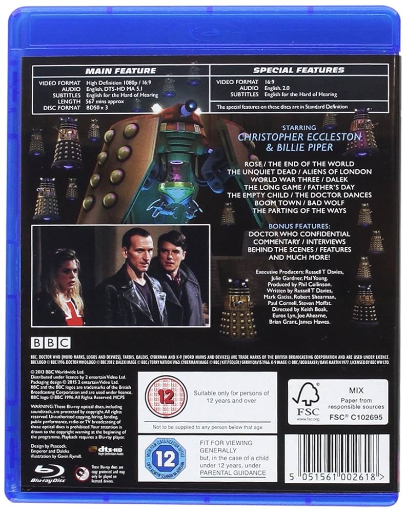 交渉可　絶版ドクターフーシーズン1 DoctorWHO 1 Series one Amazon.co.jp: ドクター・フー SeriesI VOL.1 [DVD