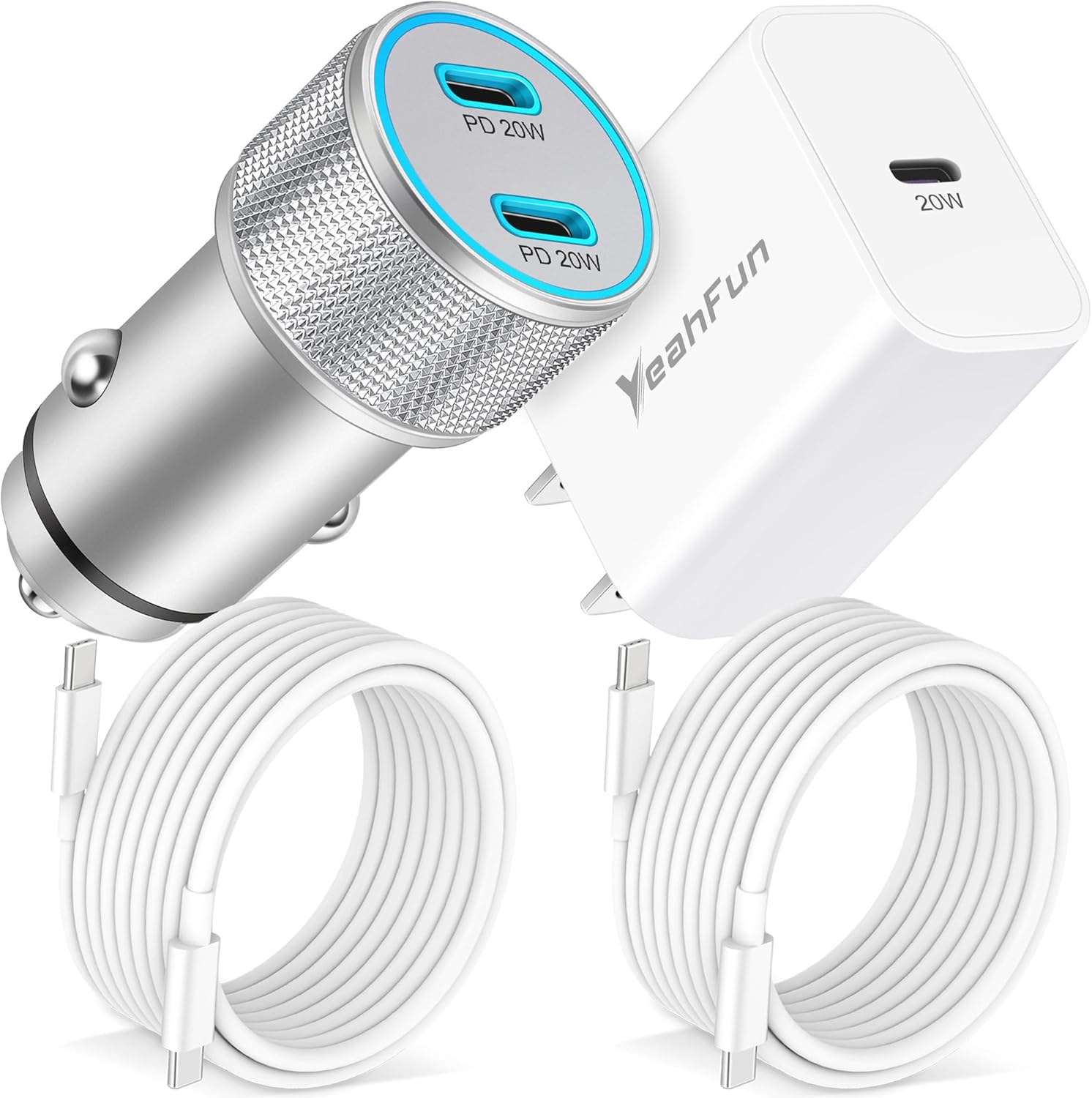 iPhone 15/Pro Max/Plus Car Charger, Fast Charging 40W Dual