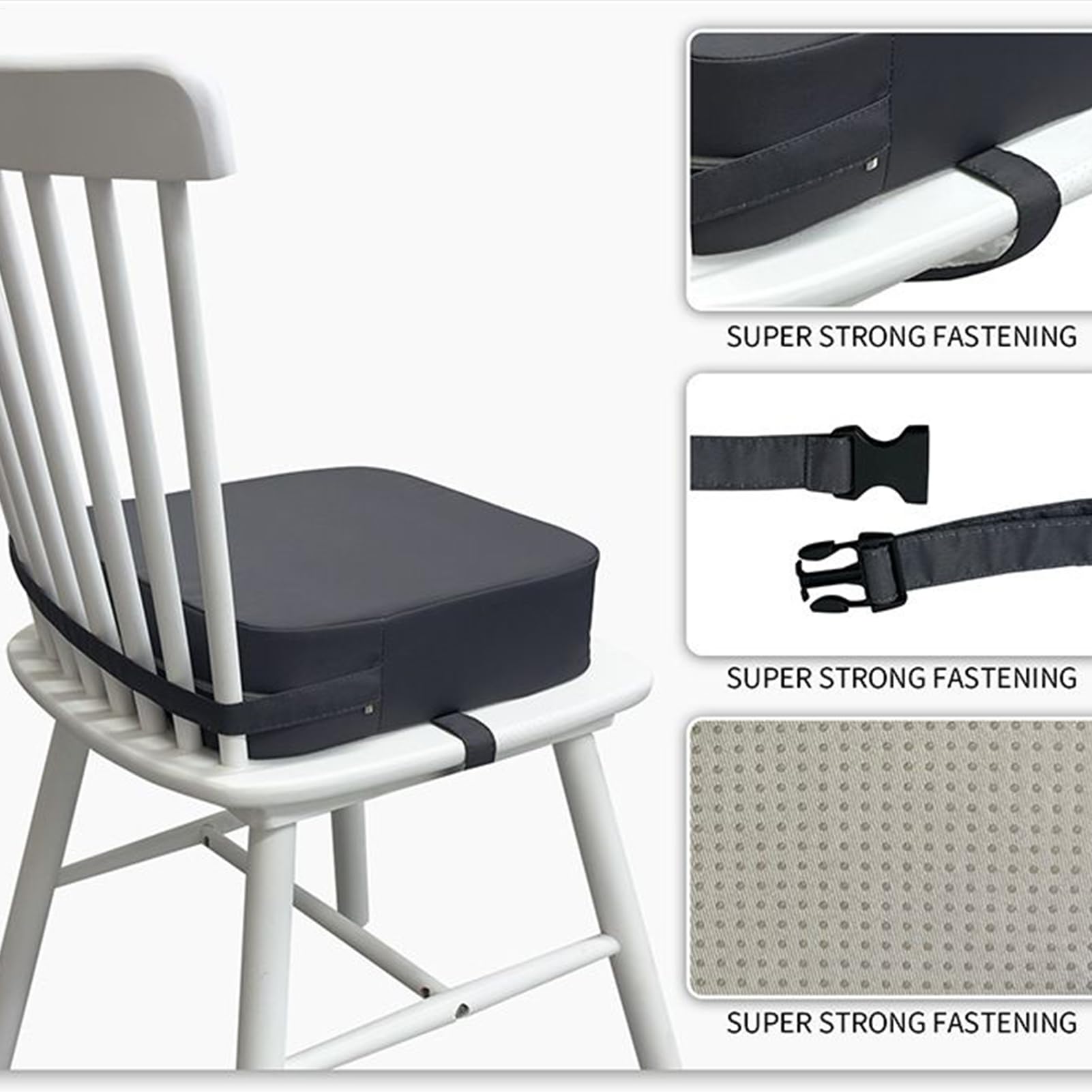 Asiento elevador para sillas de cocina, asiento elevador para mesa de comedor, silla infantil regulable en altura para peluquería, viajes, cocina y comedor