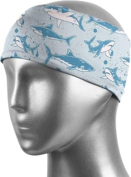 Amazon Co Jp ヘアバンド サメ 海 鮫 ヘッドバンド スポーツ 洗顔用 メンズ レディース 汗止め 吸汗速乾 伸縮性抜群 ターバン 通気性 バンダナ 男女兼用 ランニング サッカー 自転車 ダンス 服 ファッション小物