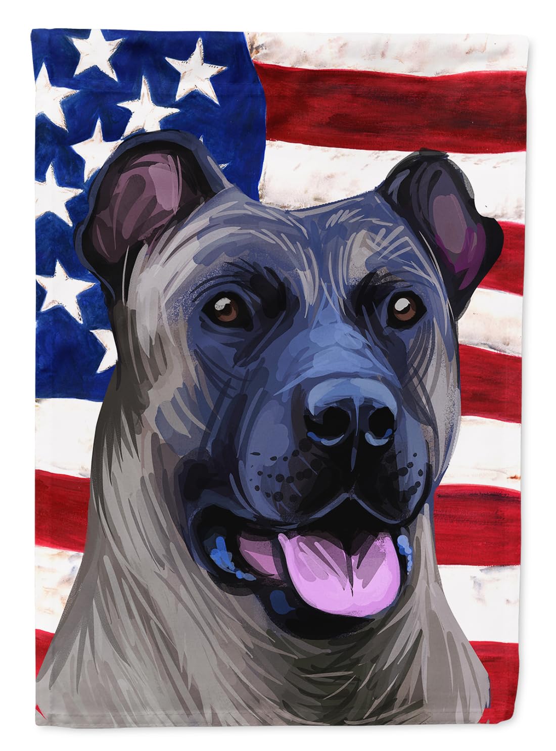 Chow Chow drapeau américain en toile pour égayer l'entrée et la façade de votre maison