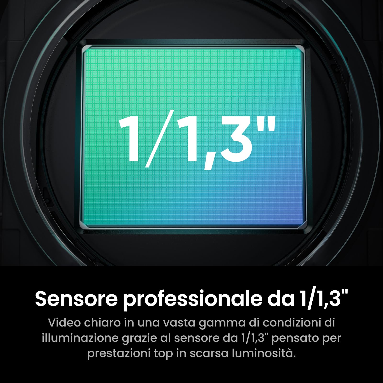 Insta360 Link 2C Pro - Webcam 4K per PC/Mac, sensore 1/1,3", bassa lumin., inquadratura autom., HDR, microfoni direzionali canc. rumore, supporta Stream Deck, Zoom, Teams, Twitch per stream o riunioni