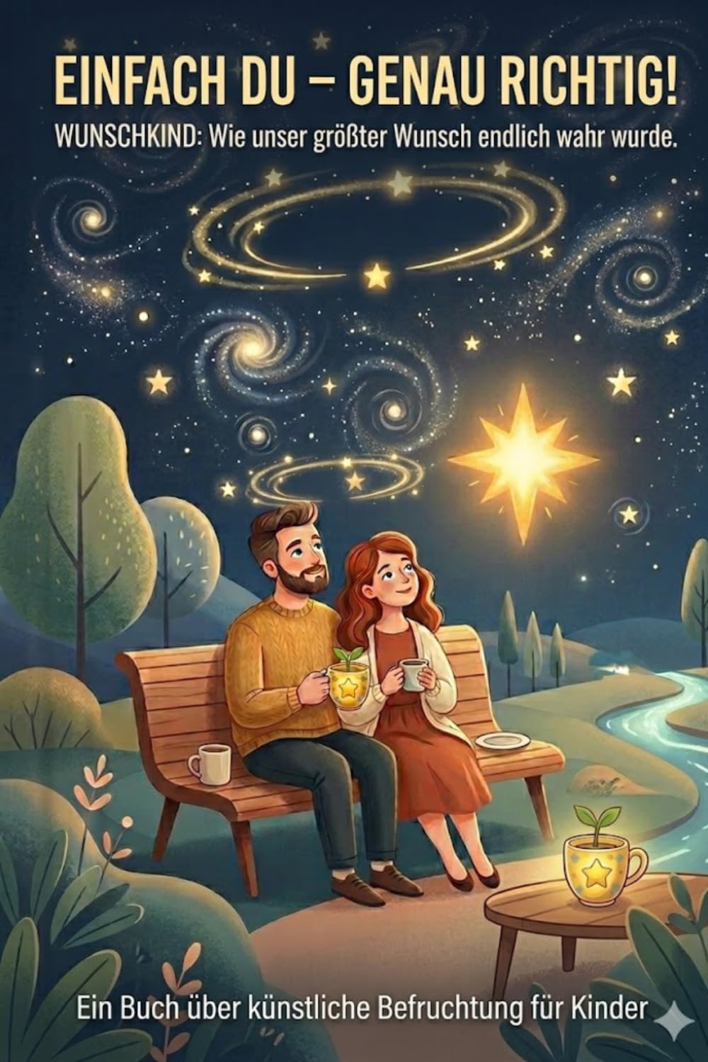 Einfach Du - Genau richtig!: Wunschkind: Wie unser größter Wunsch endlich wahr wurde. Ein Buch über künstliche Befruchtung für Kinder.