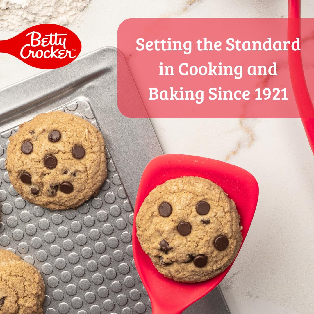Betty Crocker 5-teiliges Back-/Kochutensilien-Set: unverzichtbar für jedes Zuhause. Löffel, Spatel, Pfannenwender, Schaber. Maschinenwaschbar, flecken- und geruchsfreies Silikon
