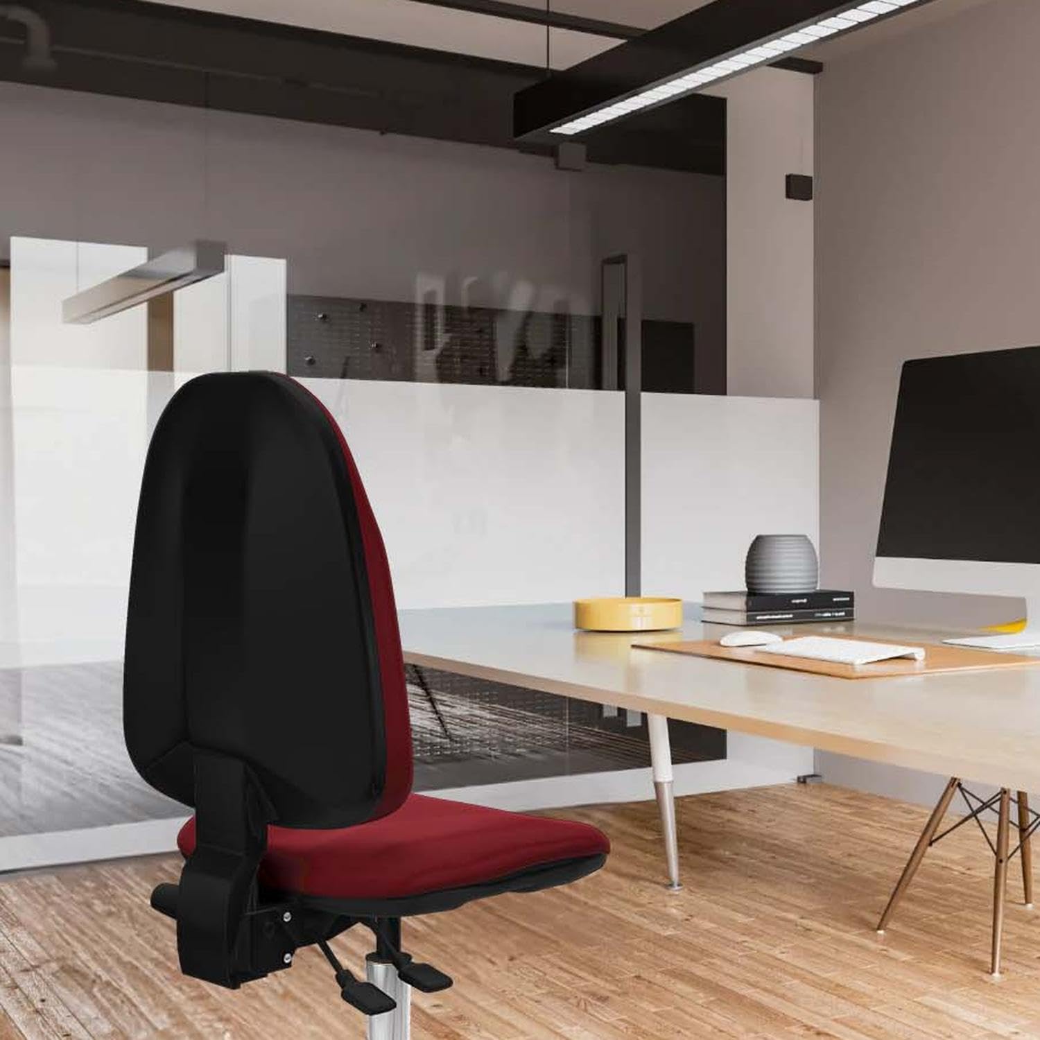 Piqueras y Crespo La Mejor Silla para estudiar oposiciones: Modelo Algarra con Respaldo Regulable en Altura y Mecanismo Asincro, Ideal para 4-6 Horas de Uso, soporta hasta 100 Kg