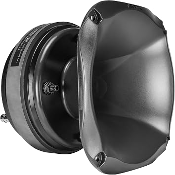 PRV AUDIO WG2500Py Slim 200 Watt 2 Exit Mid High Range Horn Driver 8 Ohm 107dB PRO Audio Polyimide Compression Driver with Shallow Waveguide