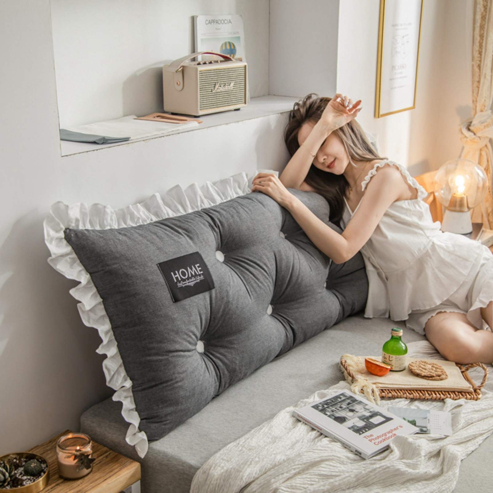 Amazon｜大きい クッション 背もたれクッション おしゃれ 北欧風