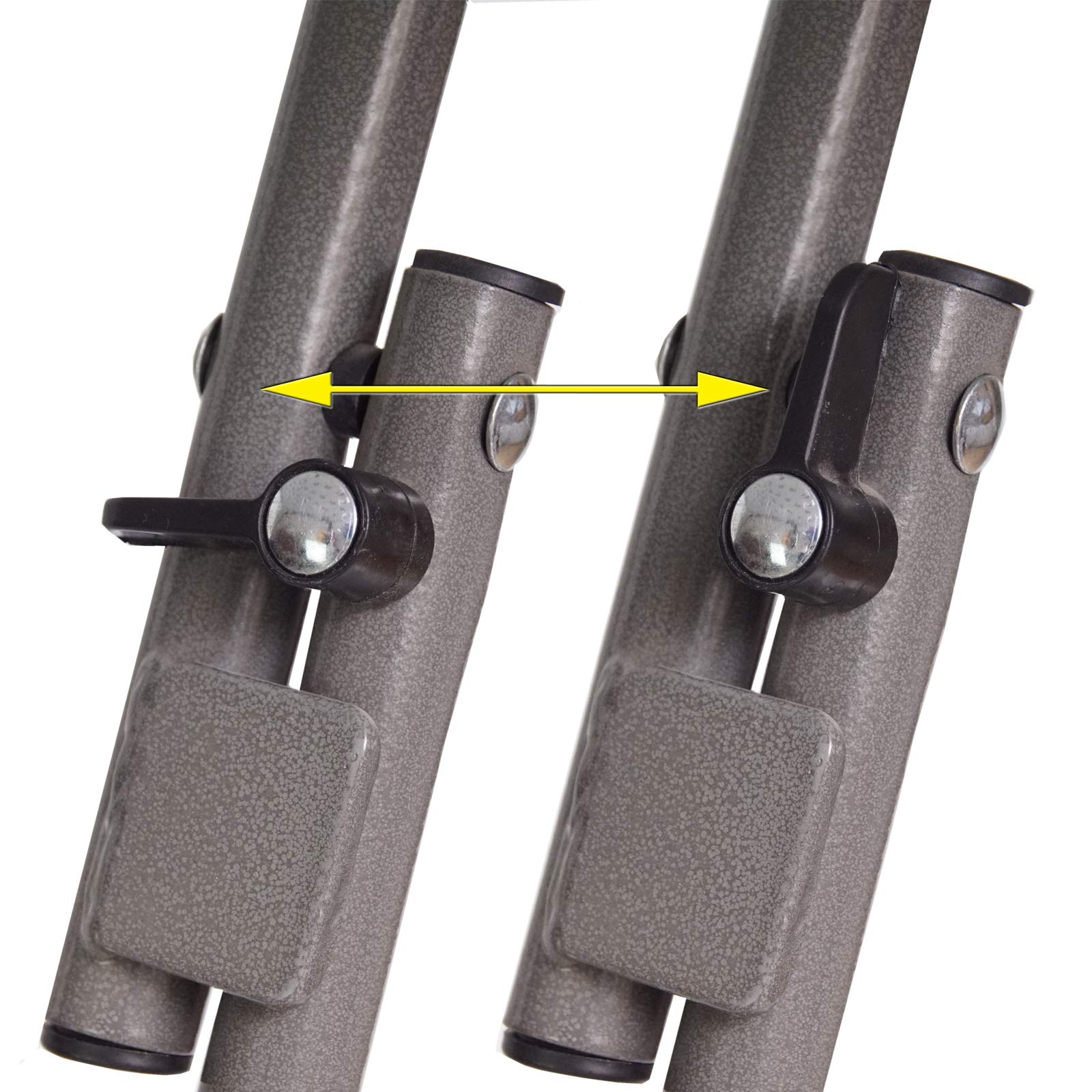 TRUTZHOLM Stehtisch Klappbar Rund Weiß Ø 60cm Höhe 110cm
