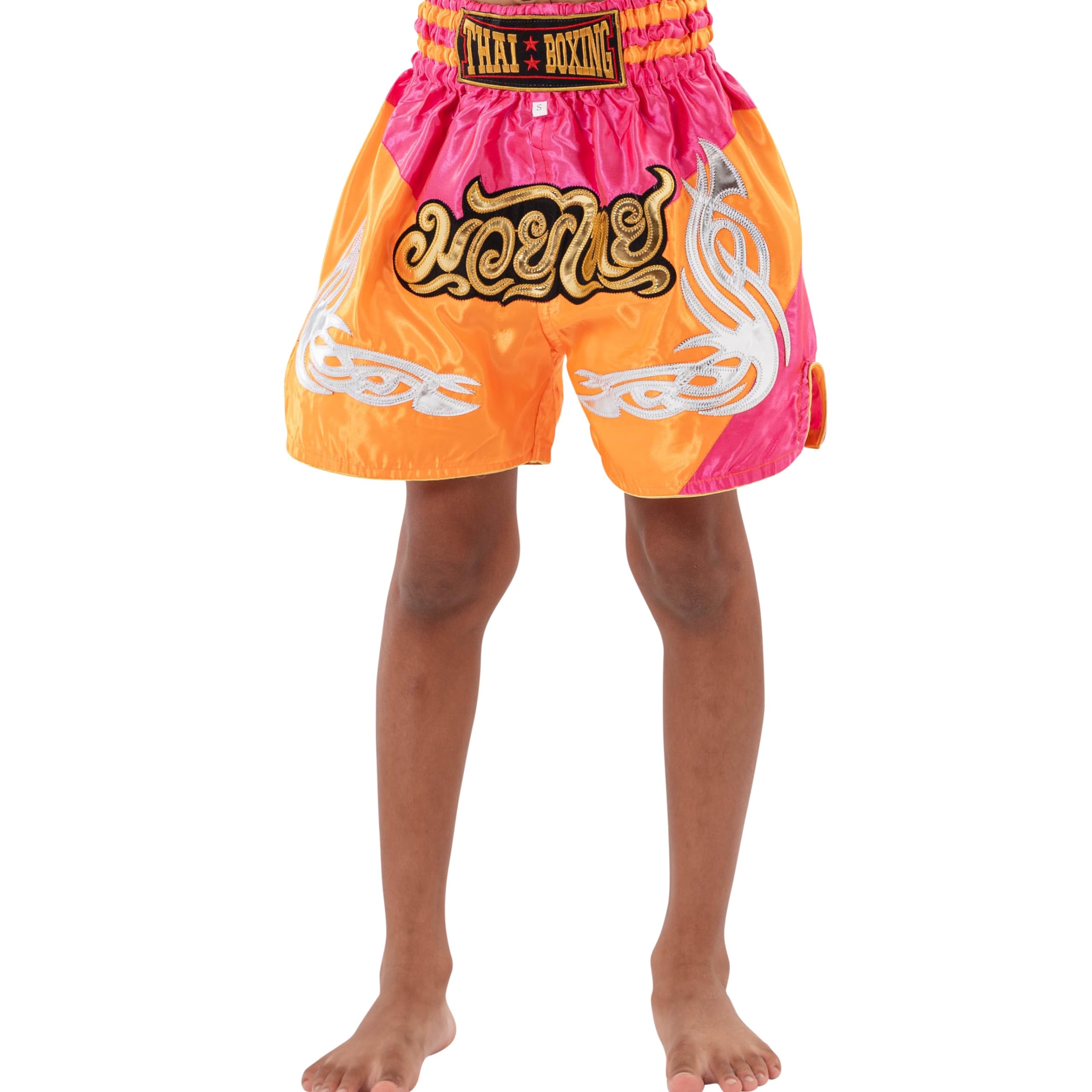 Shorts de Boxe Thaï pour Enfants (2 à 12 Ans) Filles et garçons, Shorts pour Muay Thaï, MMA, Arts Martiaux