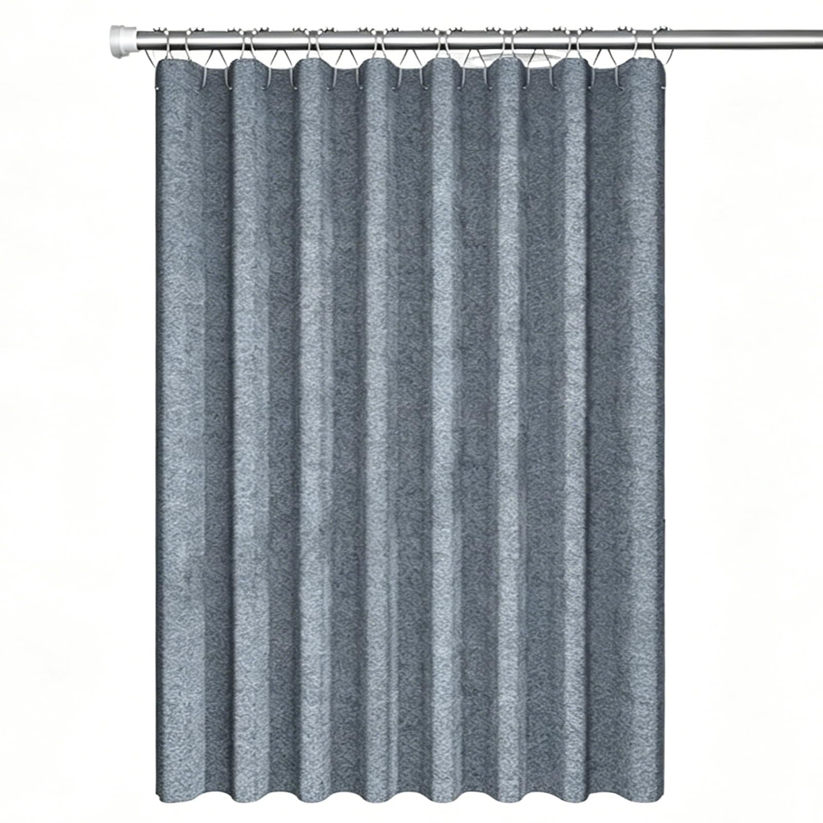 Rideau de douche anti éclaboussure grand format imitation lin étanche pour baignoire