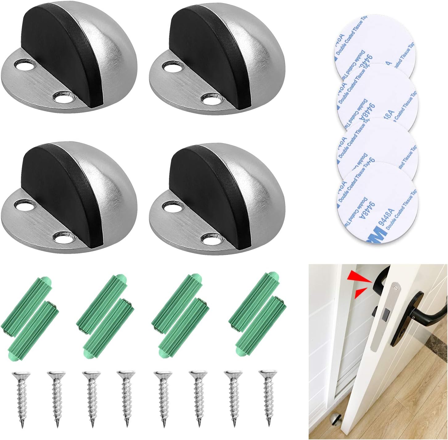 Türstopper Boden Selbstklebend - Mechanisch & Geräuschlos Für Innentüren