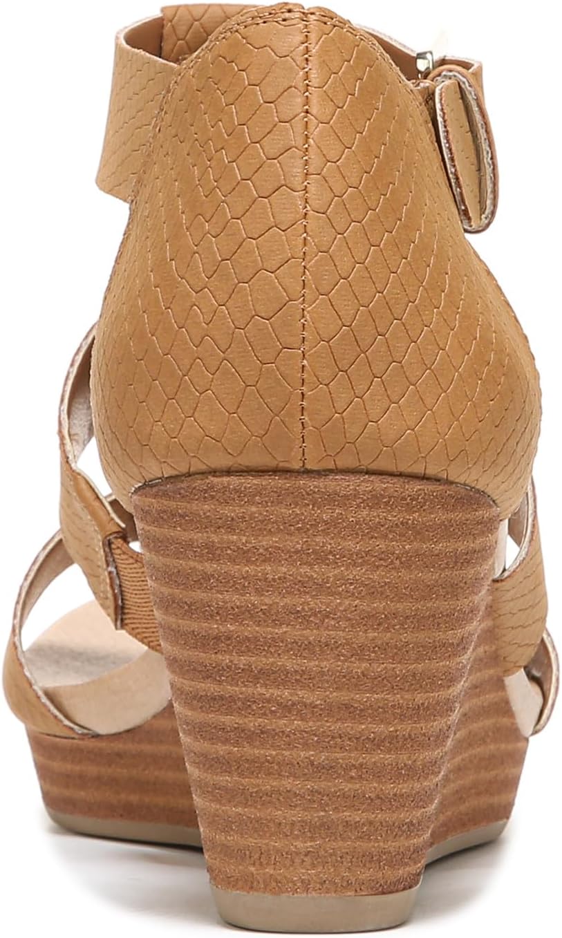 Dr. Scholl's Shoes Women's Barton Wedge Platform Sandal,Saddle Snake Print,9.5 Wide - Image 3