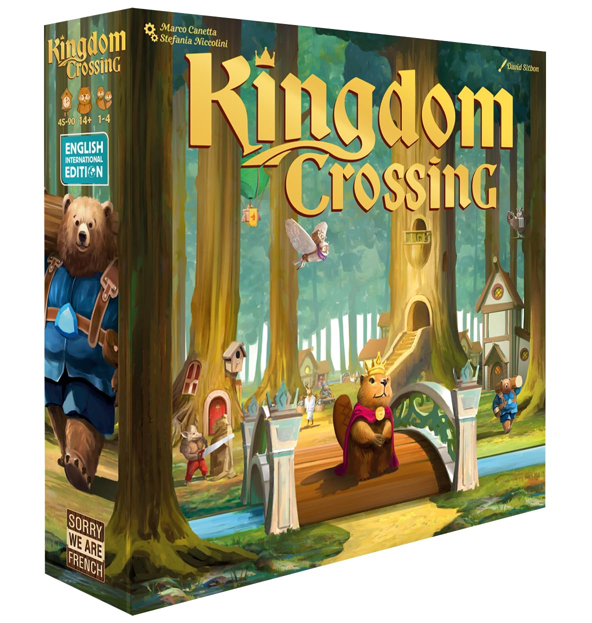 Sorry We Are French Kingdom Crossing Board Game, 4 Players, Ages 14+
