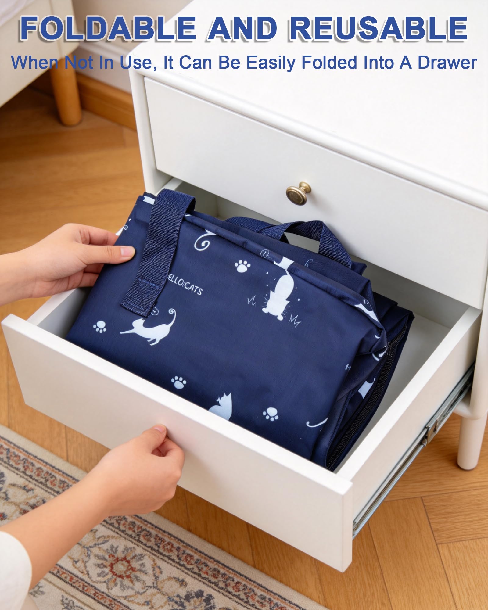 2 Bolsas de Mudanza Grandes 105L, Bolsas Almacenaje Ropa de Tela Oxford, Bolsas para Guardar Ropa con Asas Reforzadas, Alternativa a Las Cajas de Mudanza para Guardar Ropa, Edredones