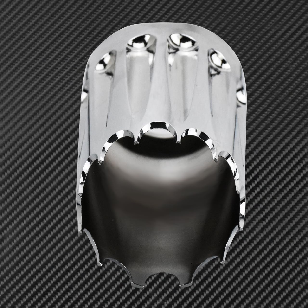 Motorcycle Upper Fork Boot Slider Covers Front Fork Boot Slider Covers Fit For Harley Touring Street Glide Road Glide Electra Glide Road King Trike 1984-2025 (Chrome-Gear)