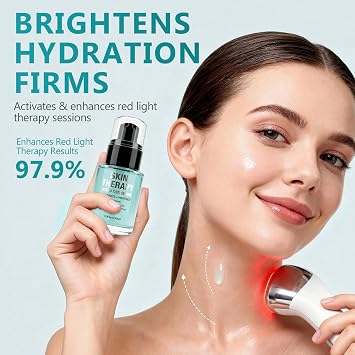 Red Light Therapy Activation Serum, Hyaluronic Acid Face Serum, 1 Fl oz