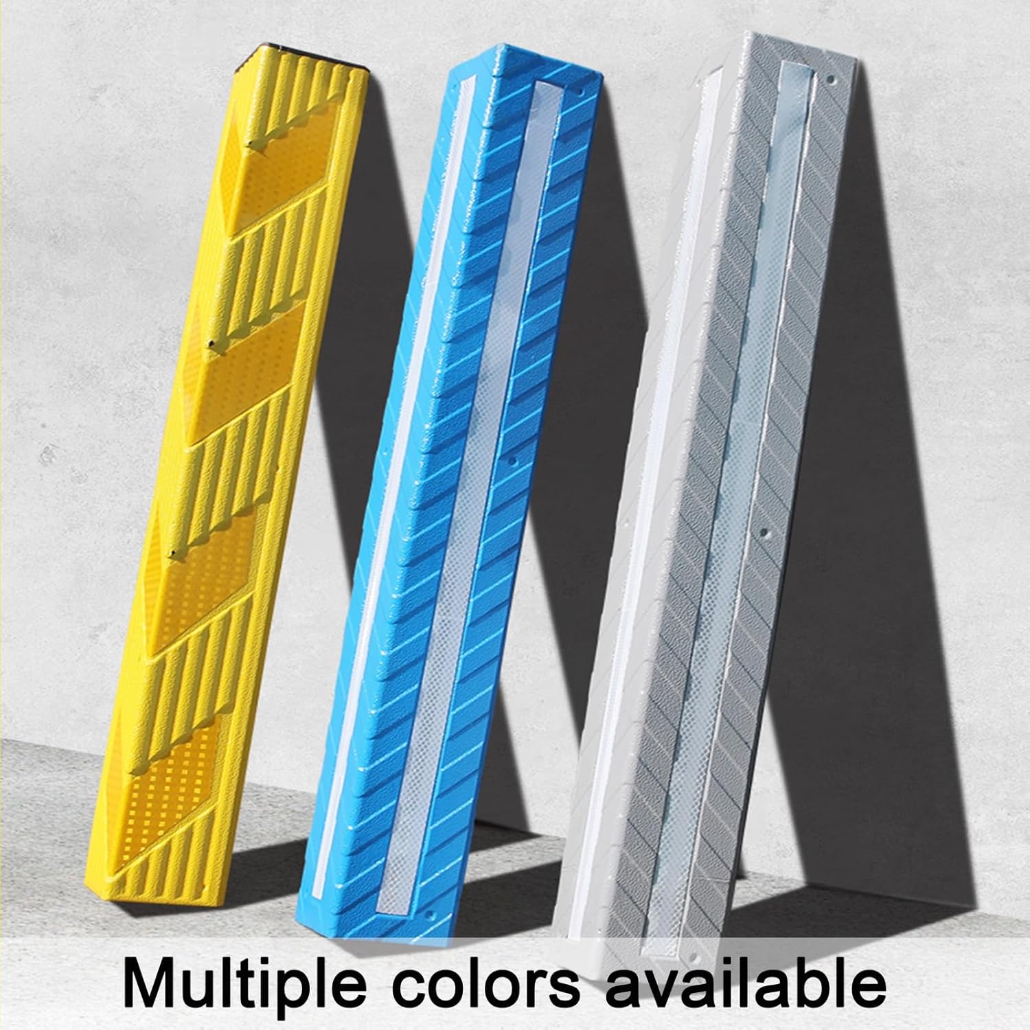 XPLKQXE Garage Wall Protection, Wall Corner Guard for Parking Garages, Car Parking and Warehouse Parking Columns Bumpers (Color : Blue-31.5x3.9x0.47in, Size : 12pcs)
