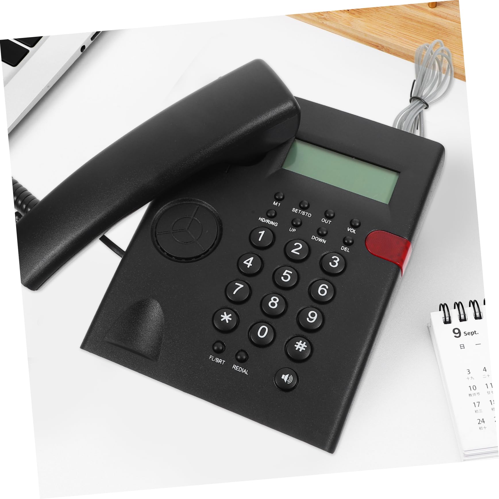 Telefono Fisso Tasti Grandi per Casa e Ufficio Facile da Usare per Anziani e Adolescenti Design Raffinato e Costruzione Duratura