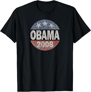 Vintage President Barack Obama 2008 Campaign T-Shirt