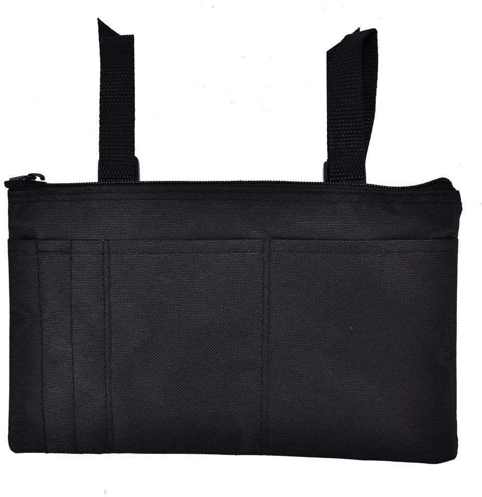 Torba na rami? na wózki inwalidzkie, trwa?a wodoodporna mobilno?? skuter torba na rami? wózek inwalidzki podró?na torba do przechowywania na zakupy, czarna