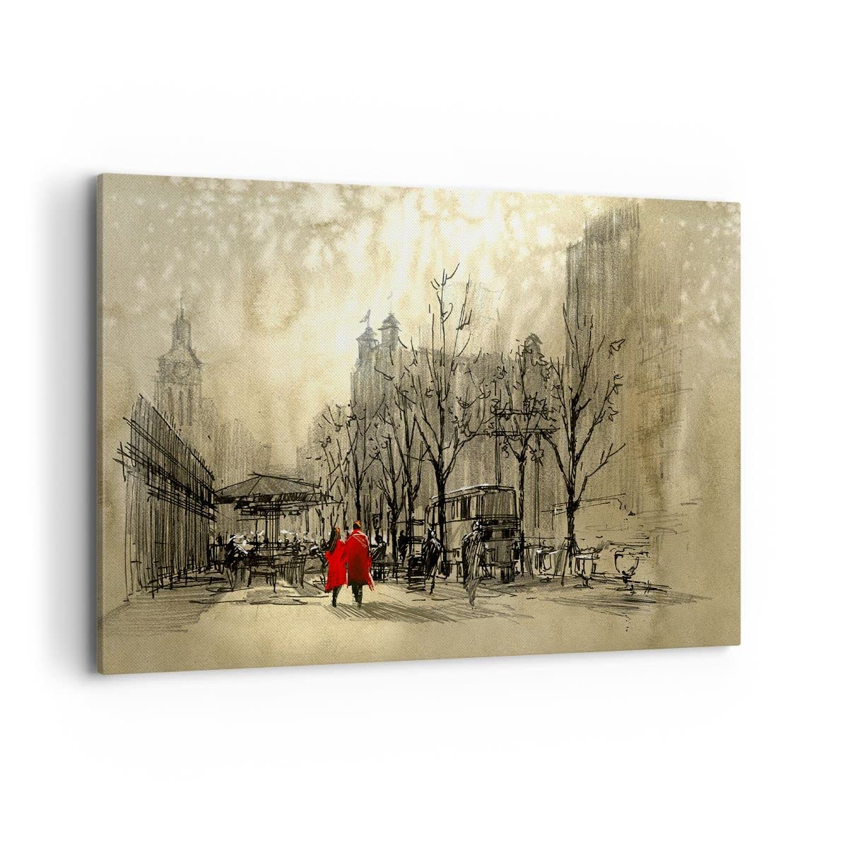 Quadro Su Tela 100x70cm - Stampa Donna Faccia, Decorazione Murale Per Camera, Soggiorno, Cucina - 4