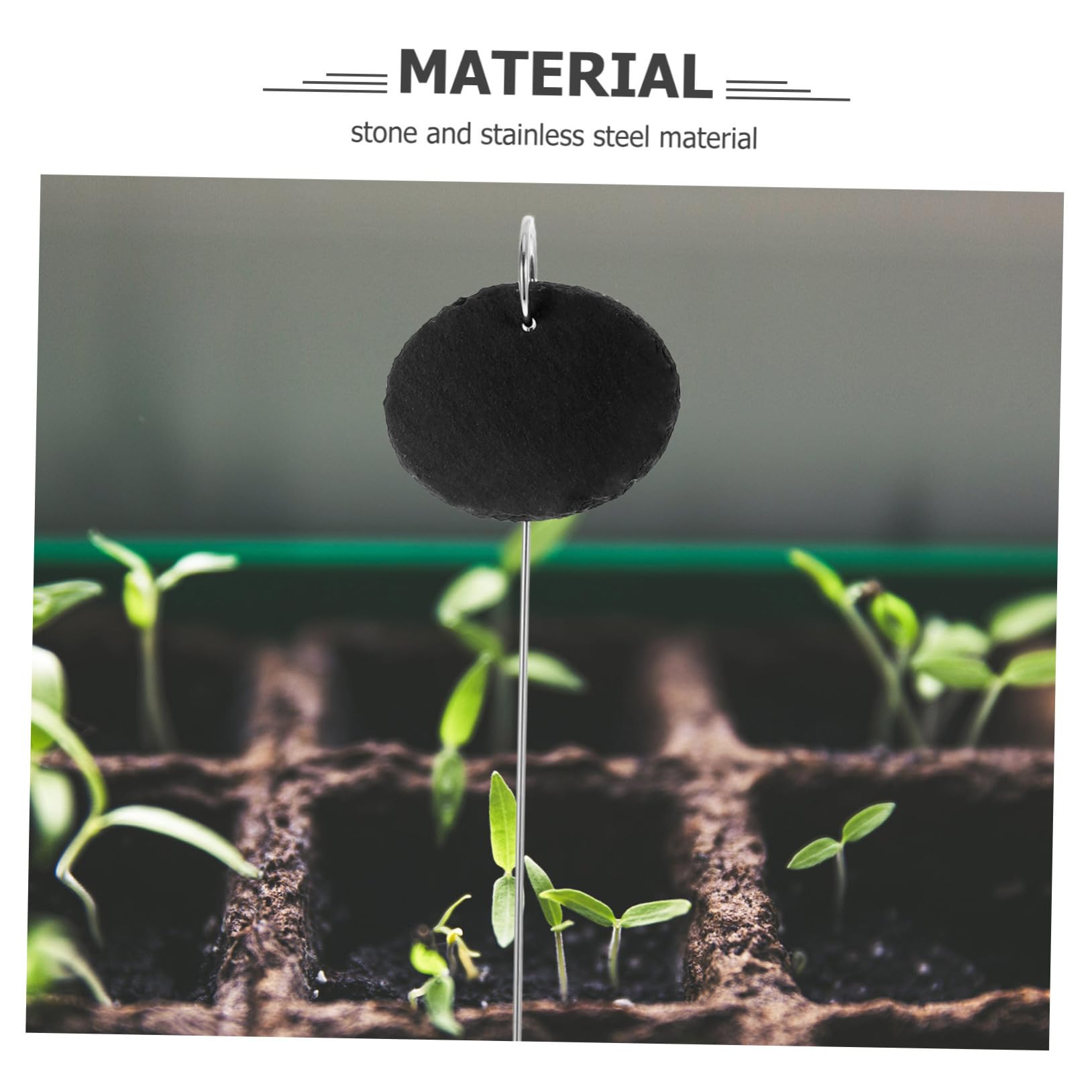 BESPORTBLE 10pezzi Etichette Per Piante e Inossidabile Tag Identificativi Per Giardino e Piante Vaso Facili Da Scrivere e Portatili Per Giardinaggio