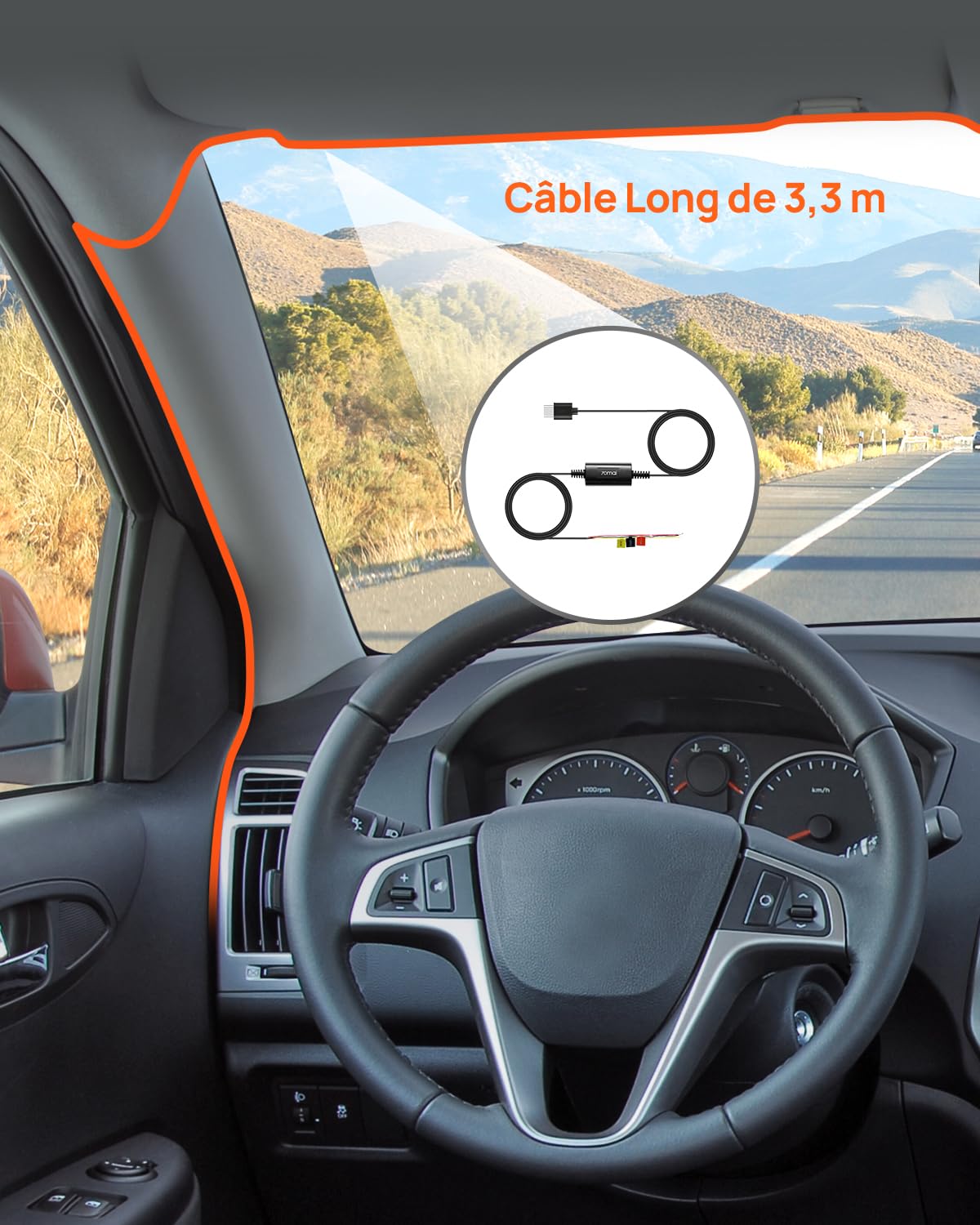 70mai A800SE Dashcam + SD 128GB + UP03