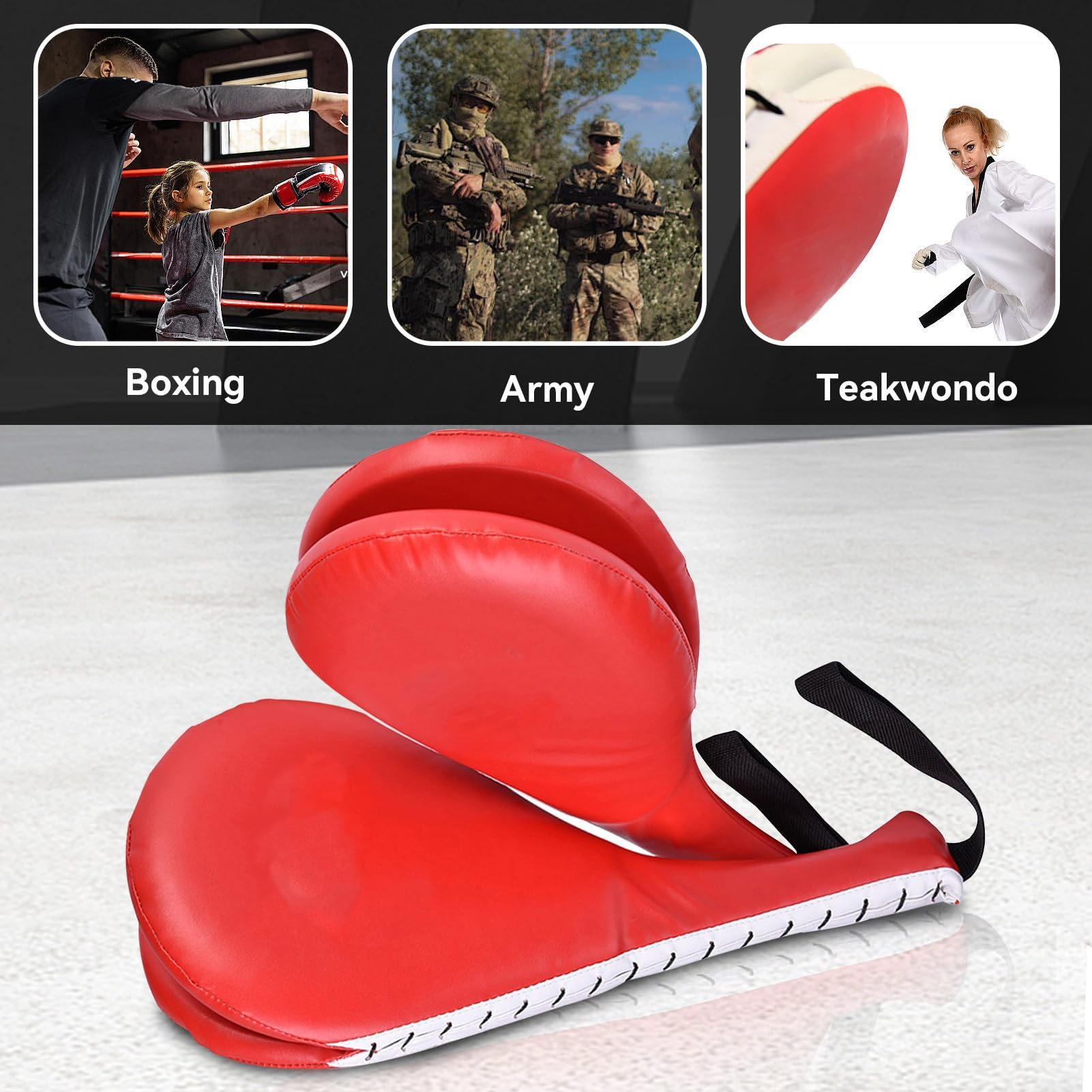 Kick Pads Taekwondo, Colpitore Doppio Taekwondo Training Target Pad di Addestramento per Karatè, Boxe, Taekwondo, Arti Marziali e Altri Esercizi