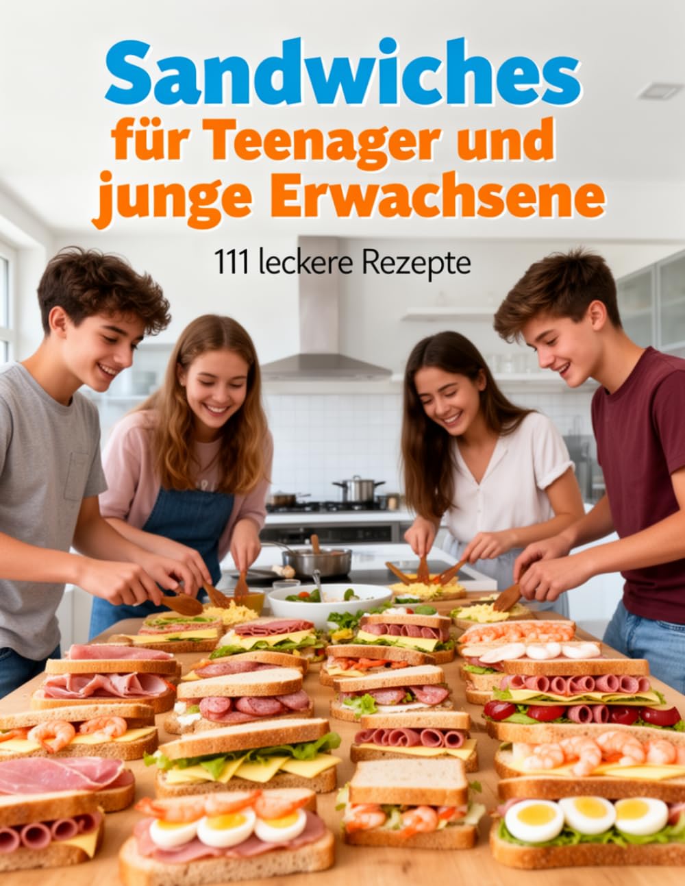 Sandwiches für Teenager und junge Erwachsene – 111 leckere Rezepte: schnelle & einfache Toast-Sandwich Rezepte für jeden Hunger (Kochen & Backen für Teenanger und junge Erwachsene)