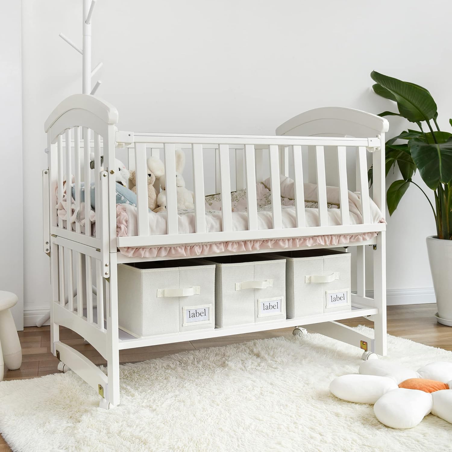 GRANNY SAYS Bundle of 2-Pack Hanging Shelves for Closet & 3-Pack Decorative Storage Boxes