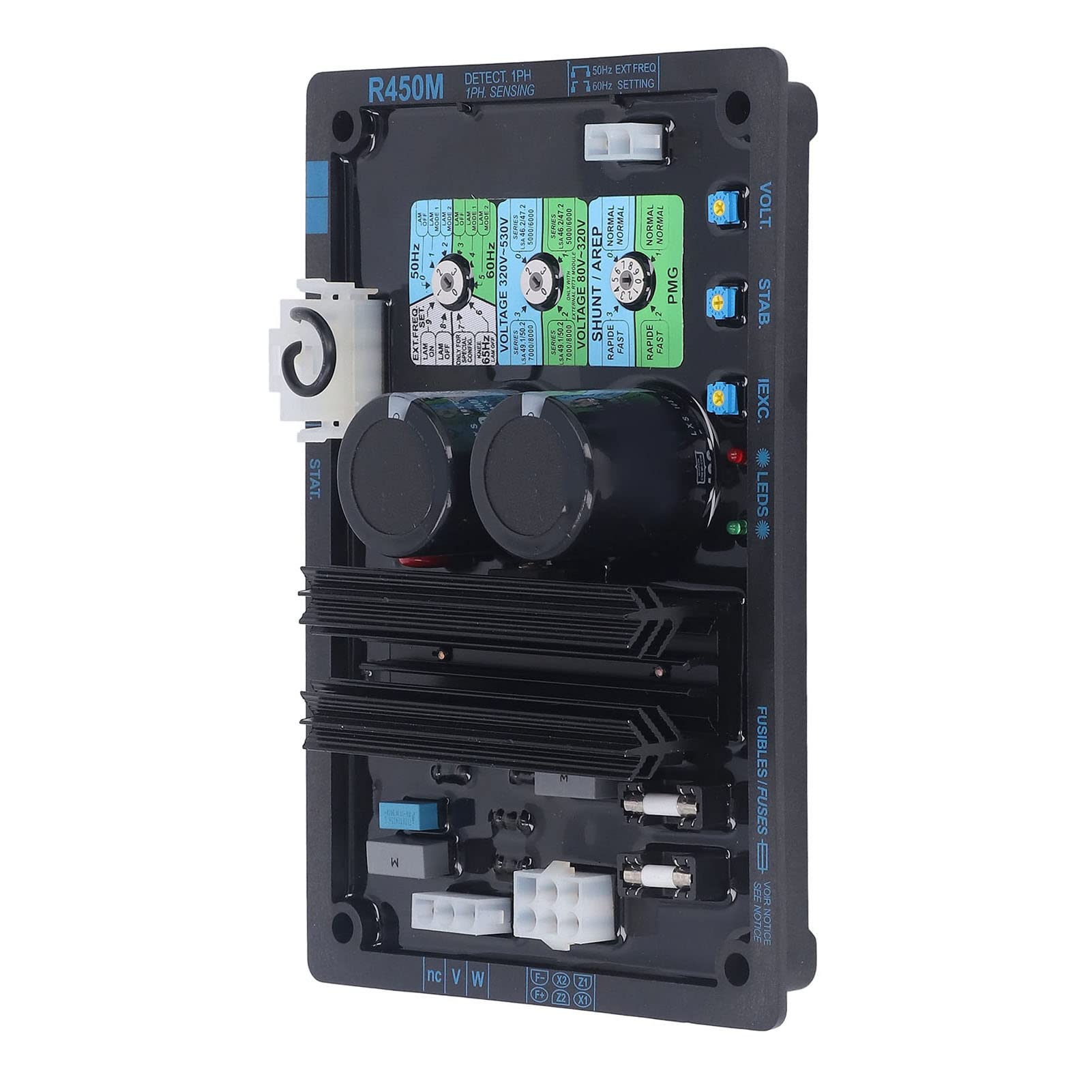 Regulador de Voltaje Automático Generador Diésel AVR Excelente Rendimiento para Control de Potencia Estable Salida de Campo Magnético Protección Ajustable para Accesorios de Grupos Electrógenos