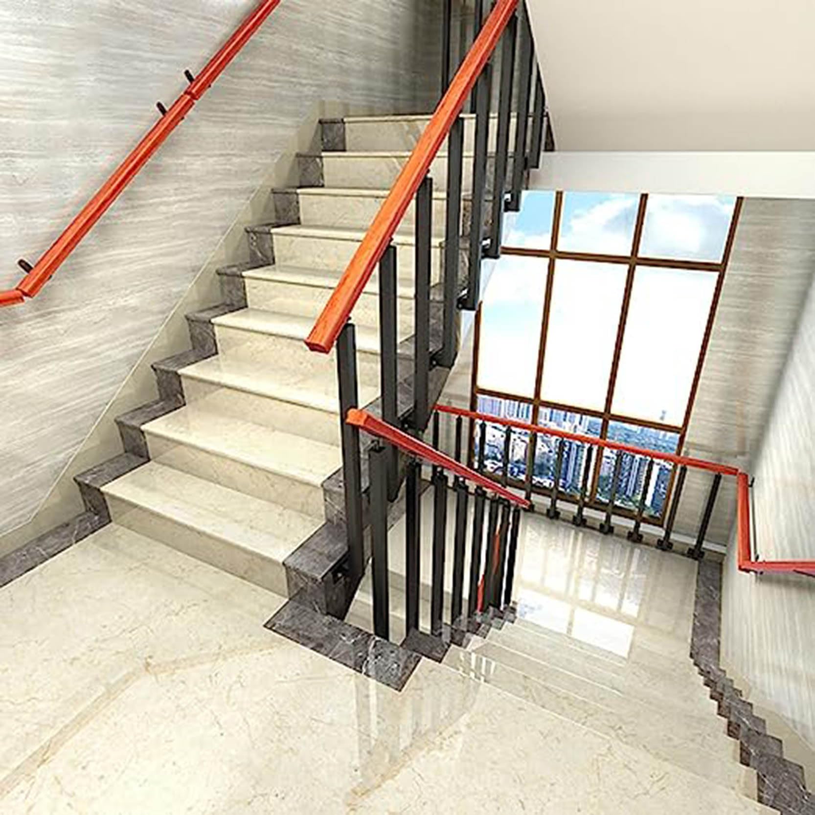 Adjuble słupek balustradowy 270°, 85 cm, czarna kwadratowa metalowa balustrada tarasowa z okuciami montażowymi, idealna do ogrodu i bezpieczna, solidna i smukła konstrukcja
