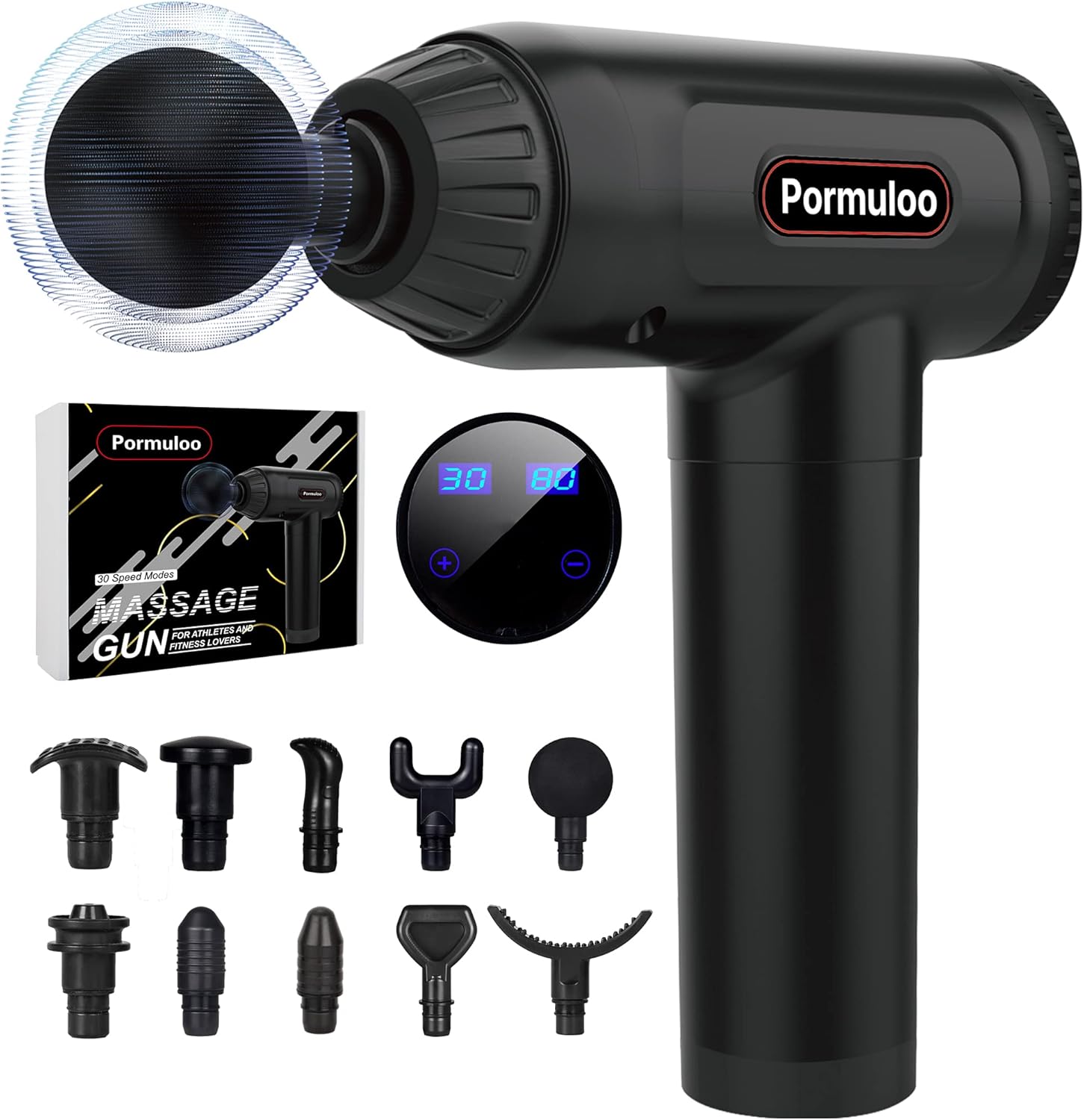 Pormuloo Massage Gun (Black) Amazon.ca Health & Personal Care