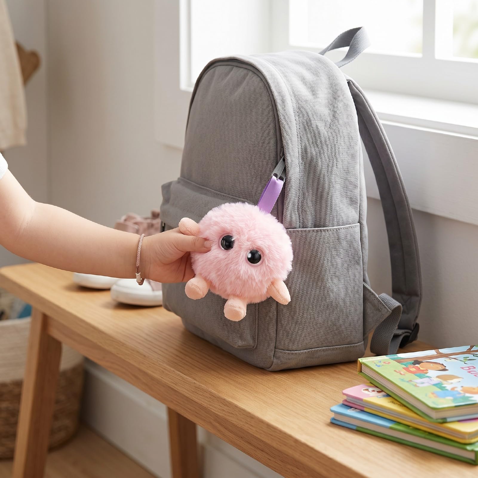 LICAEVEY Giocattolo di Peluche Intelligente AI, Animale di Peluche Educativo Interattivo con Traduzione Vocale in Tempo Reale in 66 Lingue per L'apprendimento dei Bambini (Rosea)